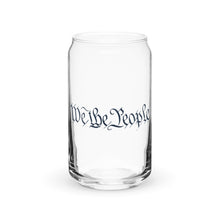 We The People Can Shaped Glass with Optional Lid