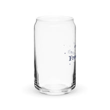 Free Speech Can Shaped Glass with Optional Lid