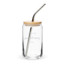 Free Speech Can Shaped Glass with Optional Lid