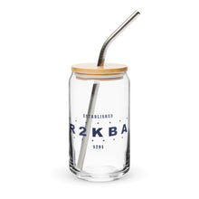 Second Amendment R2KBA Can Shaped Glass with Optional Lid