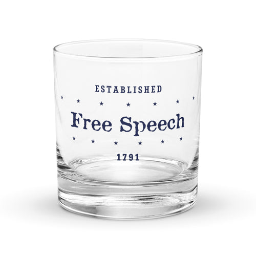 Free Speech Whiskey Glass